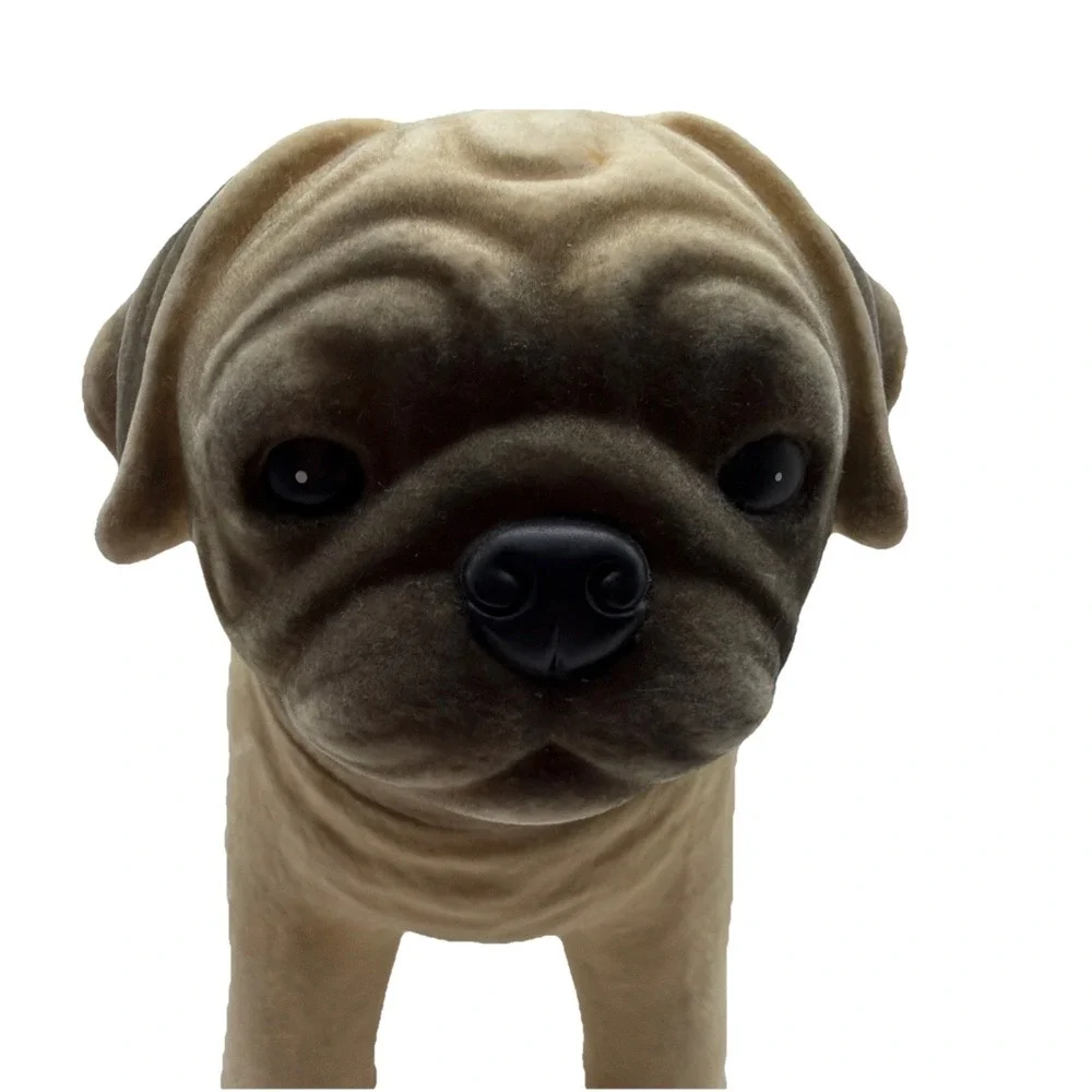 Realistic Pug Dog Statue Sculpture Unbranded